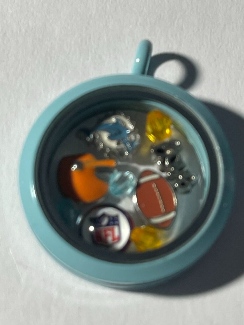 Miami Dolphins NFL Memory Charm Locket w/ 22 IN chain NEW